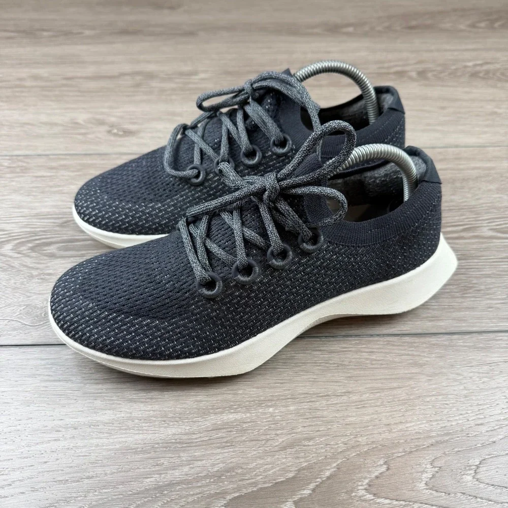 Allbirds Womens Tree Dashers Running Shoes Black Size 10